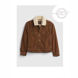 GAP Kids Sherpa-Lined Corduroy Icon Jacket